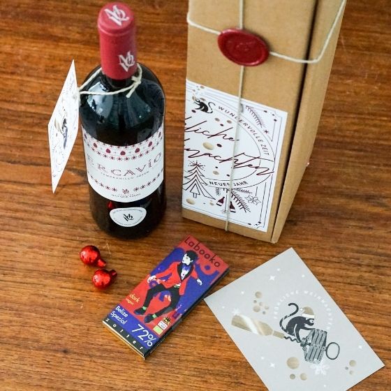 Kleine Aufmerksamkeit - Rotwein & Schokolade Kleine Aufmerksamkeit - Rotwein & Schokolade