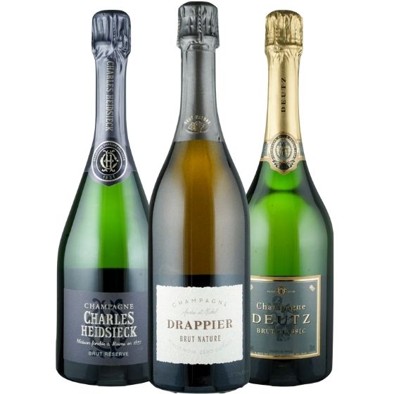 Kennenlernen & Sparen - Champagner Häuser - 3 Flaschen 0,75 ltr. Kennenlernen & Sparen - Champagner Häuser - 3 Flaschen 0,75 ltr.