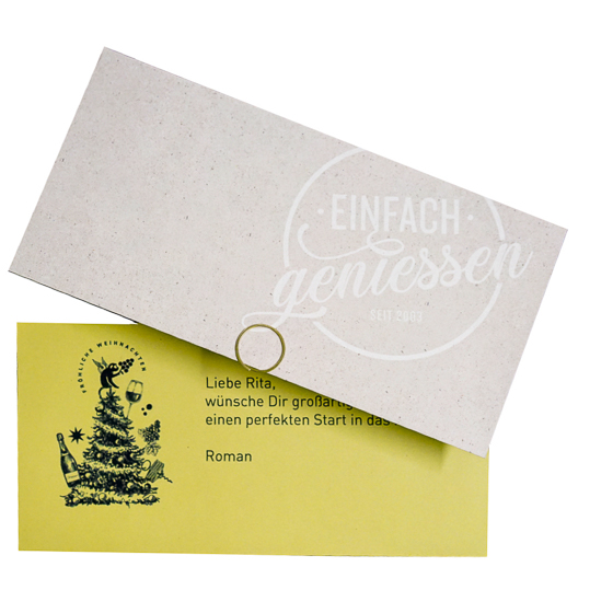 Frohe Weihnachten! Grußkarte mit Ihrem eigenen Text