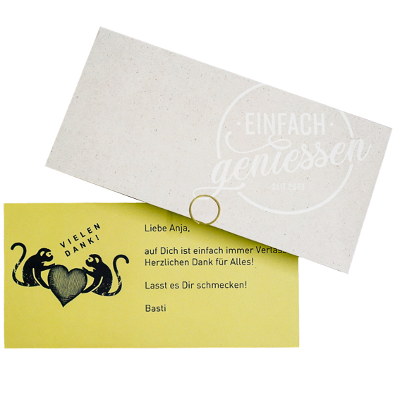 Herzlichen Dank! Grußkarte mit Ihrem eigenen Text