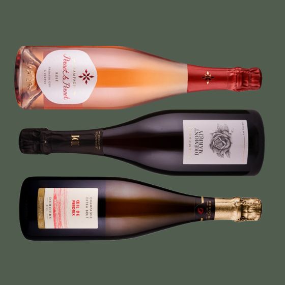 Champagner Rosé Entdeckungen - 3 Flaschen 0,75 ltr.