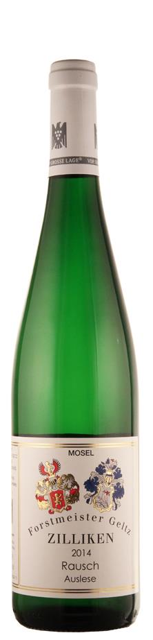 Weingut Forstmeister Geltz-Zilliken Riesling Auslese Saarburger Rausch - GK 2015 süß Mosel Deutschland Weingut Forstmeister Geltz-Zilliken Riesling Auslese Saarburger Rausch - GK 2015 süß Mosel Deutschland