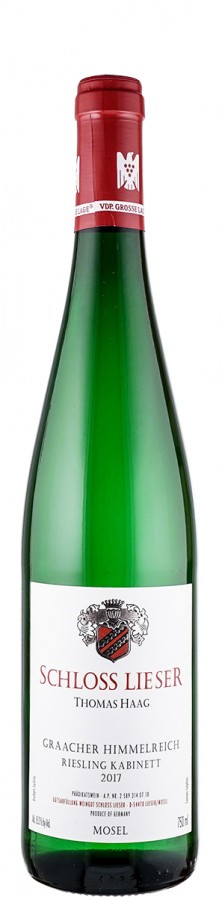 Weingut Schloss Lieser Riesling Kabinett Graacher Himmelreich 2017 süß Mosel Deutschland Weingut Schloss Lieser Riesling Kabinett Graacher Himmelreich 2017 süß Mosel Deutschland