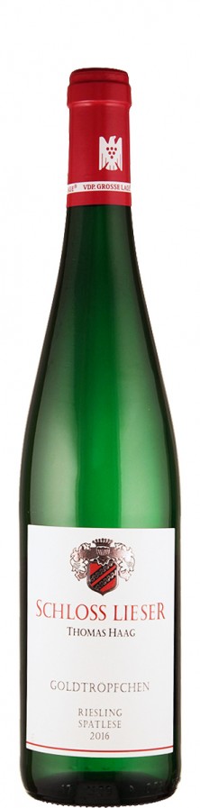 Weingut Schloss Lieser Riesling Spätlese Piesporter Goldtröpfchen 2016 süß Mosel Deutschland Weingut Schloss Lieser Riesling Spätlese Piesporter Goldtröpfchen 2016 süß Mosel Deutschland