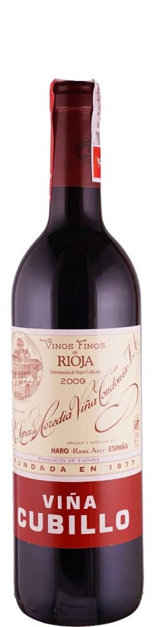 Vina Tondonia Rioja Crianza tinto Vina Cubillo 2009 trocken Rioja D.O.Ca. Spanien Vina Tondonia Rioja Crianza tinto Vina Cubillo 2009 trocken Rioja D.O.Ca. Spanien