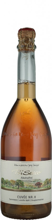 Prisecco alkoholfrei Cuvee Nr. 8 Stachelbeere, unreifer Apfel, Douglasienspitze - Manufaktur Jörg Geiger GmbH