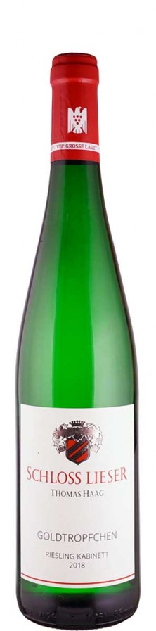 Weingut Schloss Lieser Riesling Kabinett Piesporter Goldtröpfchen 2018 süß Mosel Deutschland Weingut Schloss Lieser Riesling Kabinett Piesporter Goldtröpfchen 2018 süß Mosel Deutschland
