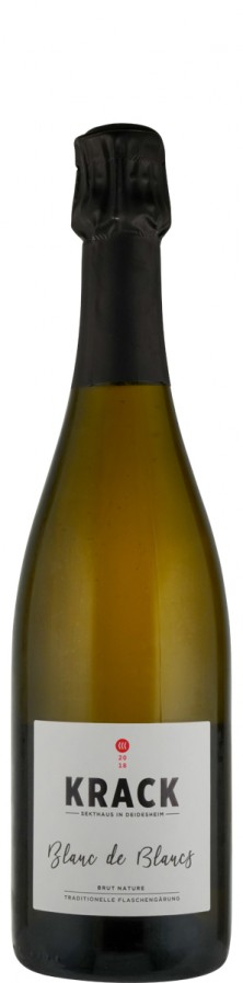 Blanc de Blancs brut nature Sekt - traditionelle Flaschengärung 2018 - Krack Blanc de Blancs brut nature Sekt - traditionelle Flaschengärung 2018 - Krack