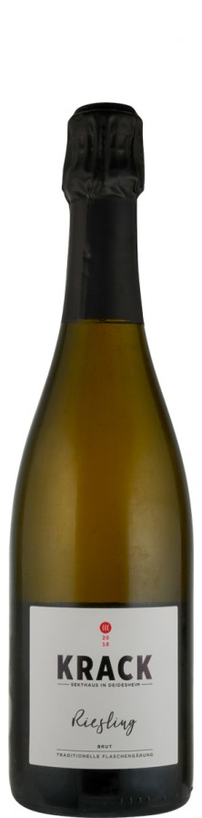 Riesling brut Sekt - traditionelle Flaschengärung 2018 - Krack Riesling brut Sekt - traditionelle Flaschengärung 2018 - Krack