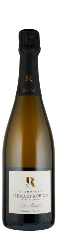 Champagne Elemart Robion Champagne Blanc de Noirs extra brut Les Monets 2017 Biowein - FR-BIO-01