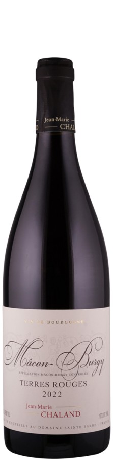 Domaine Sainte Barbe - Jean-Marie Chaland Mâcon-Burgy rouge Terres Rouges 2022 Biowein - FR-BIO-01