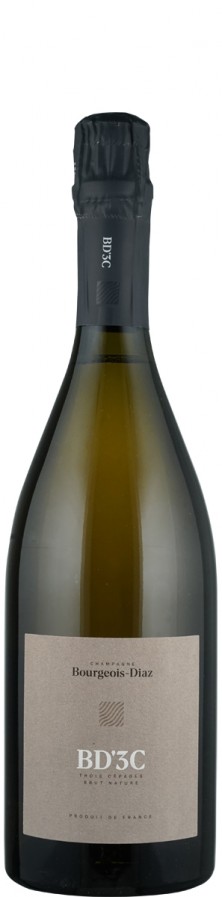 Champagne brut nature 3C- trois cepages  Biowein - FR-BIO-01 - Bourgeois-Diaz