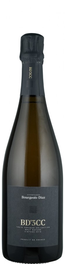 Champagne brut nature 3CC- trois cepages collection 2017 Biowein - FR-BIO-01 - Bourgeois-Diaz
