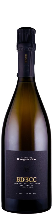 Champagne Bourgeois-Diaz Champagne brut nature 3CC- trois cepages collection 2018 Biowein - FR-BIO-01