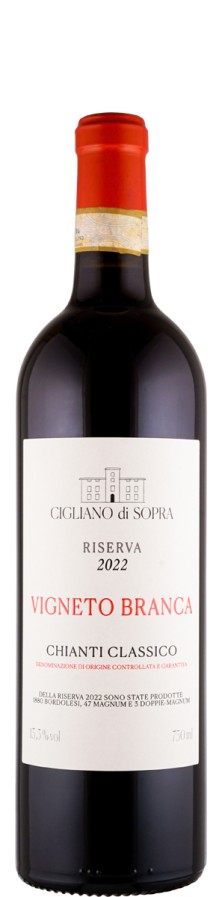 Fattoria Cigliano di Sopra Chianti Classico Riserva Vigneto Branca 2022 Biowein
