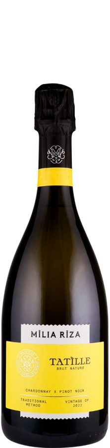Milia Riza Chardonnay x Pinot Noir Tatìlle brut nature 2022 Biowein - GR-BIO-18