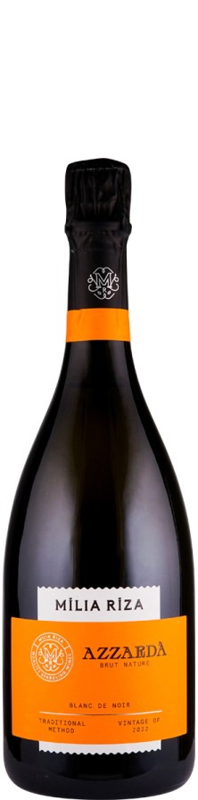 Milia Riza Blanc de Noirs brut nature Azzardà 2022 Biowein - GR-BIO-18