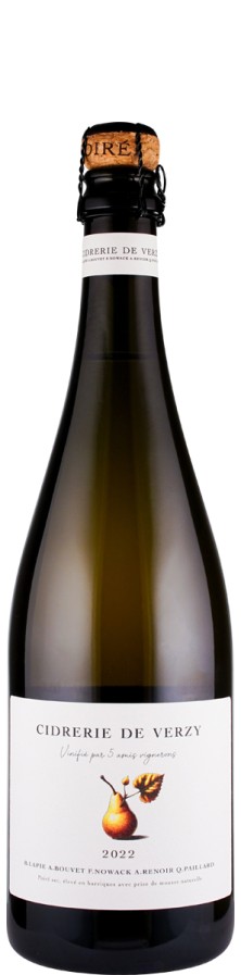 Cidrerie de Verzy Poiré Sec Vinifie par 5 amis Vignerons: B. Lapie, A. Bouvet, F. Nowack, A. Renoir, Q. Paillard 2022