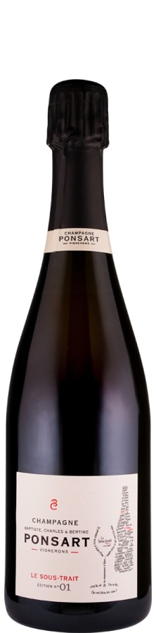 Champagne Ponsart Champagne extra brut Le Sous-Trait Édition N° 01 2022