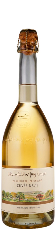 Prisecco alkoholfrei Cuvée Nr. 11 unreifer Apfel, Eichenlaub   - Manufaktur Jörg Geiger