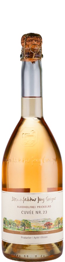 Manufaktur Jörg Geiger GmbH Prisecco alkoholfrei Cuvée Nr. 23 Rhabarber, Apfel, Blüten