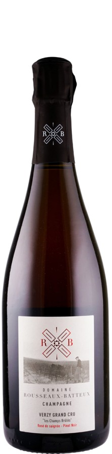 Domaine Rousseaux-Batteux Champagne Grand Cru Rosé de Saignée extra brut Les Champs Brûles 2021