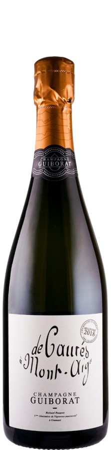 Champagne Guiborat Champagne Grand Cru Millésimé Blanc de Blancs brut nature De Caurés à Mont Aigu 2018
