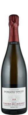 Champagne Domaine Vincey Champagne Grand Cru Millésime Blanc de Blancs brut nature Chemin de Chalons 2018